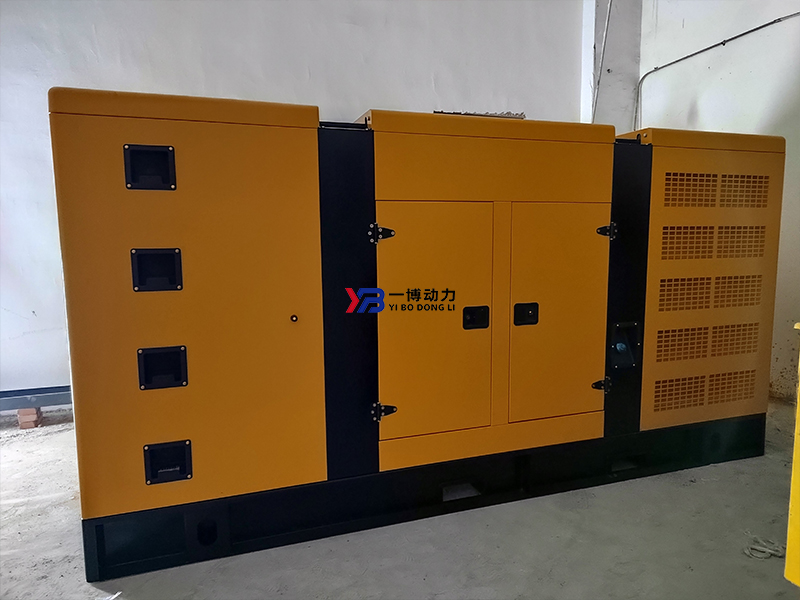 200kw一博发电机组 在酒店安装